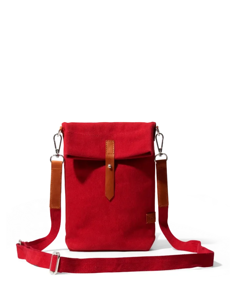 Crimson Red Scout Crossbody Bag