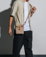Khaki Beige Scout Crossbody Bag - Image 3