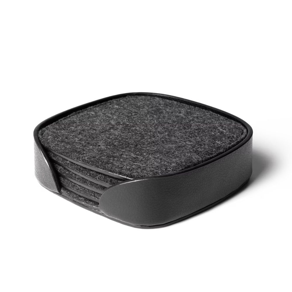 Squircle Felt Coaster Set - Grey - Image 1