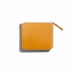 Vegan Leather Zip Wallet - Chrome Yellow - Image 5