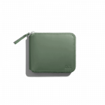 Vegan Leather Zip Wallet - Sap Green