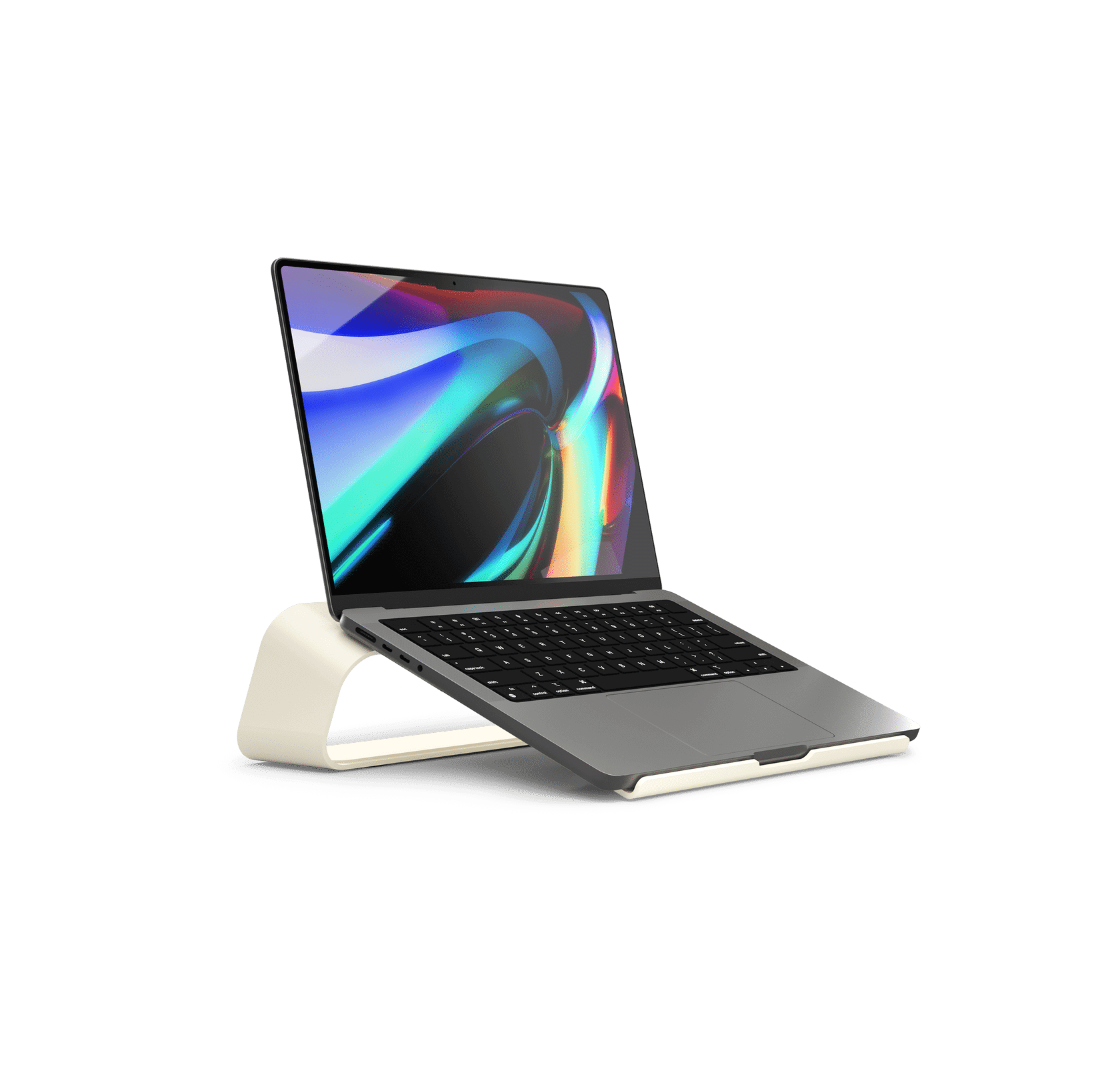 Arete Laptop Stand - Ivory White - Image 1