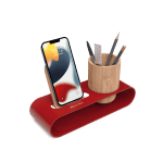 Cirque Phone and Pen Stand - Red