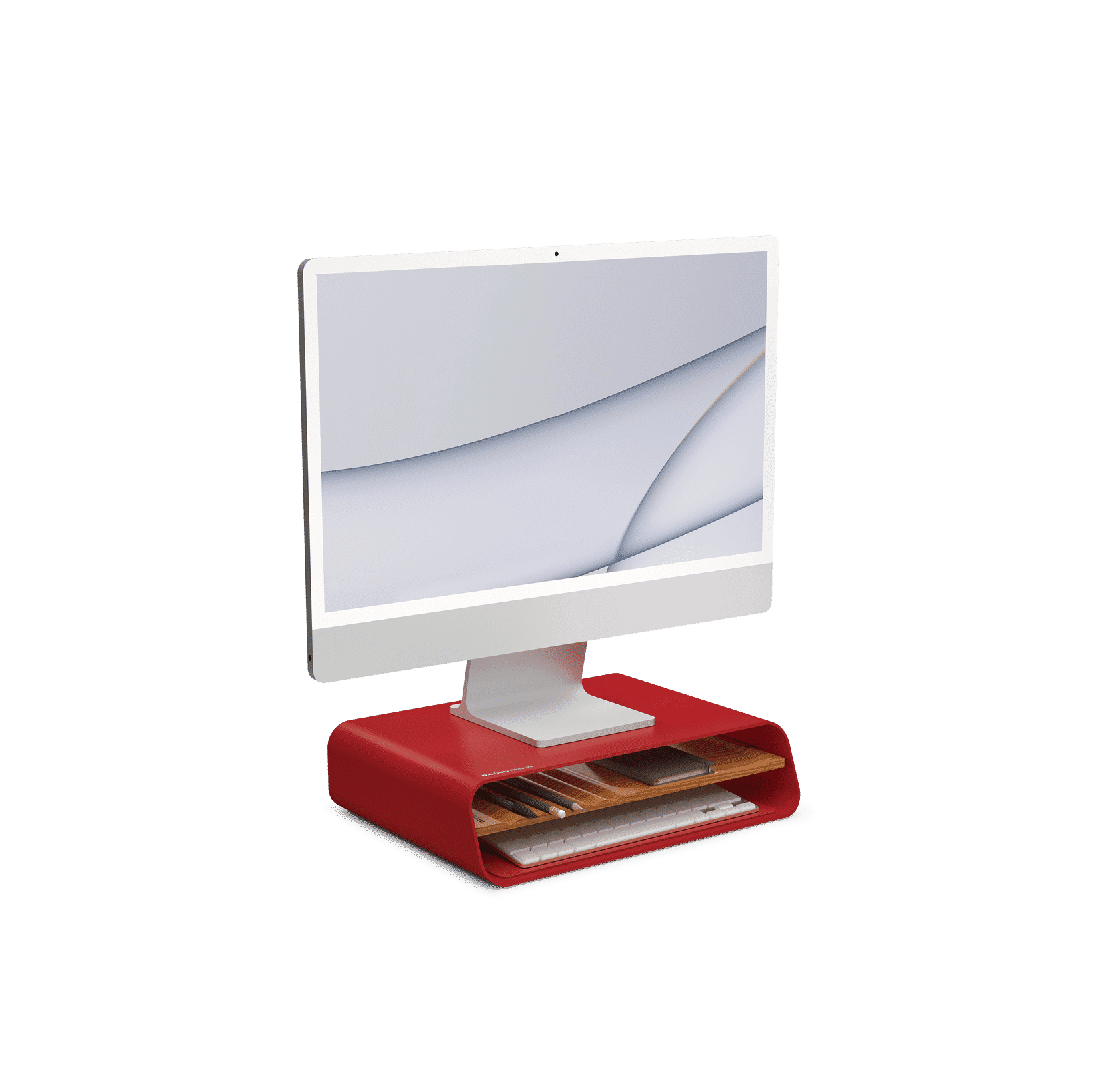 Mesa Monitor Stand - Red - Image 1