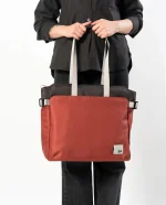 Charcoal-Red Clay Key Tote Bag - Image 3