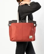 Charcoal-Red Clay Key Tote Bag - Image 2