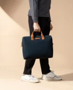 Midnight Blue City Compact Fleet Messenger Bag - Image 8