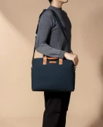 Midnight Blue City Compact Fleet Messenger Bag - Image 9