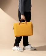 Mustard City Compact Fleet Messenger Bag - Image 8
