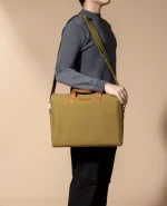 Olive Green City Compact Fleet Messenger Bag - Image 7