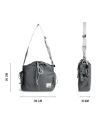 Slate Gray Pass Satchel Bag - Image 2