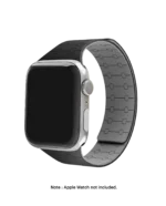 Black Velour Snap On Apple WatchBand (38/40/41mm) - Image 6