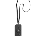 Black Leatherite Crossbody Phone Lanyard - Strap
