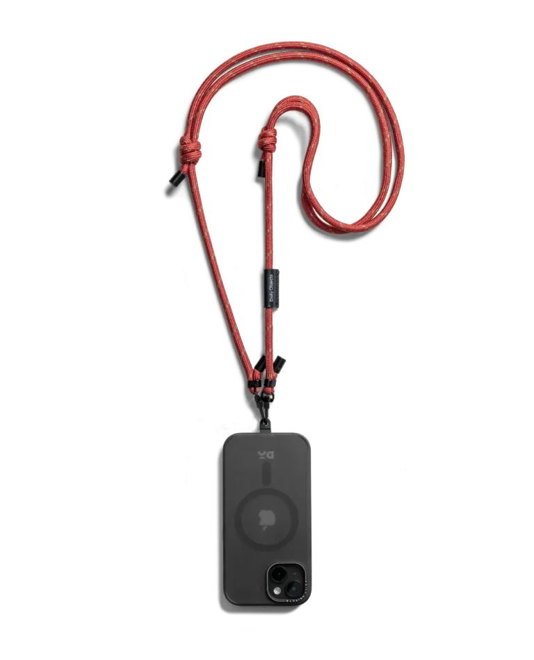 Red Crossbody Phone Lanyard - Cord