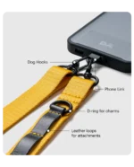 Yellow Crossbody Utility Phone Lanyard - Strap - Image 8
