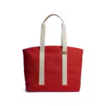 Crimson Red Field Tote Bag