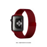 Red Magnetic Milanese Loop Apple WatchBand (42/44/45/49mm)