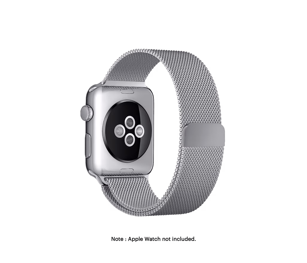 Silver Magnetic Milanese Loop Apple WatchBand (38/40/41mm) - Image 1