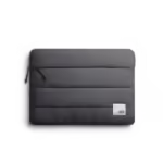 Slate Gray Stria Laptop Sleeve Bag - Large