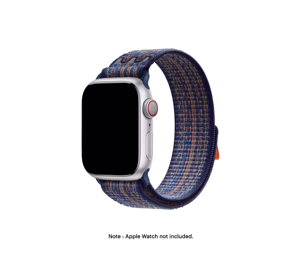 Blue-Orange Sports Loop Apple WatchBand (42/44/45/46/49mm) - Image 1