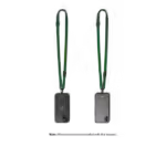 Green Leatherite Crossbody Phone Lanyard - Strap - Image 4
