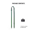 Green Leatherite Crossbody Phone Lanyard - Strap - Image 6