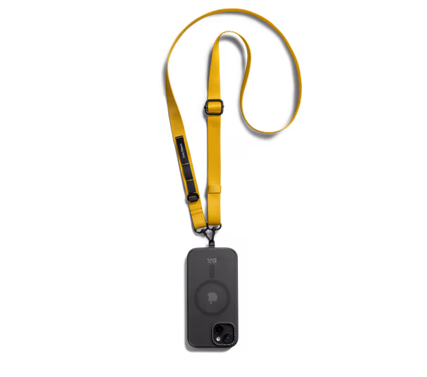 Yellow Crossbody Utility Phone Lanyard - Strap - Image 1