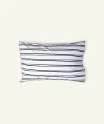 Cloudy Black with Candy Red Muted Layers Pillow Cover (Set of 2)