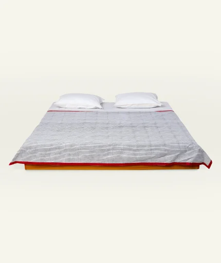 Cloudy Black with Candy Red Pure Stripes Dohar