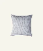 Cloudy Black with Candy Red Pure Stripes, 24x24 Inch Cushion Cover
