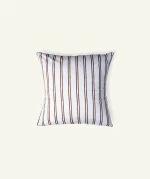 Mocha Brown with Haze Indigo Muted layers, 24x24 Inch Cushion Cover