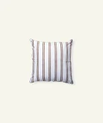 Mocha Brown with Haze Indigo Muted layers, 18x18 Inch Cushion Cover