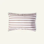 Mocha Brown with Haze Indigo Muted Layers Pillow Cover (Set of 2)