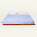 Dreamy Blue with Candy Red Silent Stripes Dohar