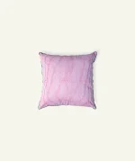 Berry Pink with Pearl Green Pure Stripes, 18x18 Inch Cushion Cover - Image 3
