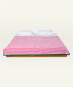 Berry Pink with Pearl Green Silent Stripes Dohar