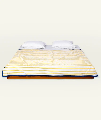 Mellow Yellow with Misty Blue Muted Layers Dohar