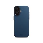 Navy Blue-Grey Leatherite MagSafe Phone Case Cover for iPhone 17