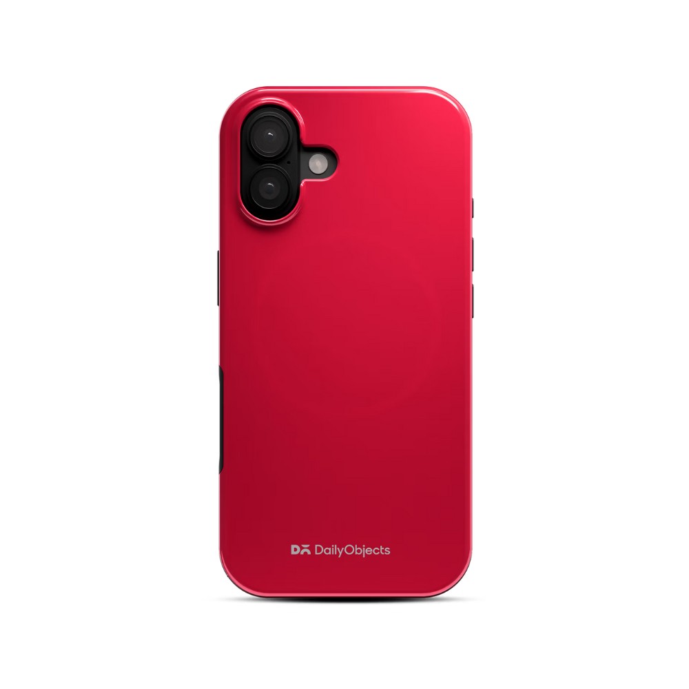 Red Enamel Bumper MagSafe iPhone 17 Case - Image 1