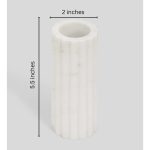 Chic White Marble Vase - Image 4