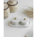 Two Trinkets with one marble tray - Image 3