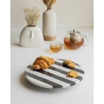 Marble Lazy Susan Black & White