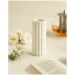 Chic White Marble Vase - Image 2