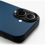 Navy Blue-Grey Leatherite MagSafe Phone Case Cover for iPhone 17 - Image 7