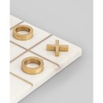 Marble Tic Tac Toe Game – White - Image 4