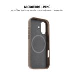 Black-Beige Leatherite MagSafe Phone Case Cover for iPhone 17 - Image 5