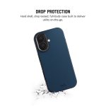 Navy Blue-Grey Leatherite MagSafe Phone Case Cover for iPhone 17 - Image 4