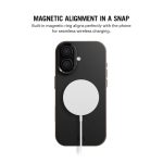 Black-Beige Leatherite MagSafe Phone Case Cover for iPhone 17 - Image 2