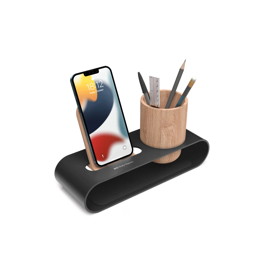 Cirque Phone and Pen Stand - Black - Image 1