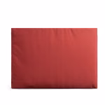 Back view of coral red ripstop large laptop sleeve flat surface | KlippiK Kuwait